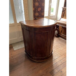 Petit bar forme circulaire chêne double plateau - Galerie Georgette Antiquités