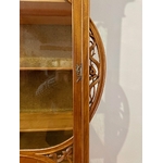 Vitrine Art Nouveau Ecole de Nancy bois clair - Galerie Georgette Antiquités Art Nouveau