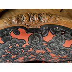 Paire Fauteuils Art Déco attribués Paul FOLLOT sculptés fleurs - Galerie Georgette Antiquités