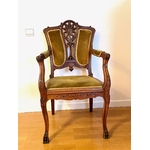 Fauteuils Art Nouveau-noyer-Galerie Georgette specialiste Art Nouveau