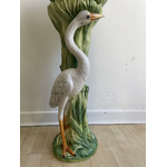 Paire Sellettes hérons barbotine Chaumette - Galerie Georgette Antiquités Art Nouveau