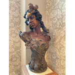 Buste Femme Maure Goldscheider - Galerie Georgette Antiqué Art Nouveau