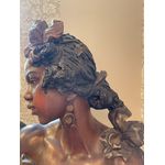 Buste Femme Maure Goldscheider Ecole Autrichienne Très bon état - Galerie Georgette Antiqués Art Nouveau