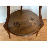 Table a the Majorelle signe - marqueterie fleur cerisier - galerie Georgette - Art Nouveau
