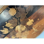 table a the Emile Galle signee - marqueterie vegetale - Galerie Georgette - Art Nouveau