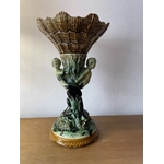 barbotine-aux deux sirenes-et-coquillage-galerie-georgette-art nouveau