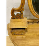 Coiffeuse anglaise miroir central petits tiroirs - Galerie Georgette