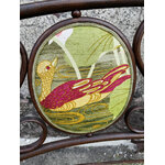 Salon Art Nouveau Fischel banquette motif oiseau - Galerie Georgette