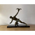 Sculpture chasseur aigle bronze patine verte - Alexandre Kelety - Galerie Georgette