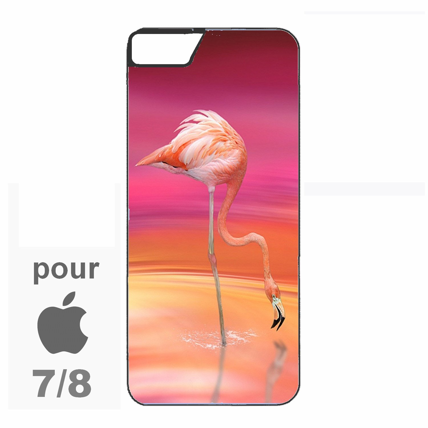 coque iphone 7 plus flamant rose