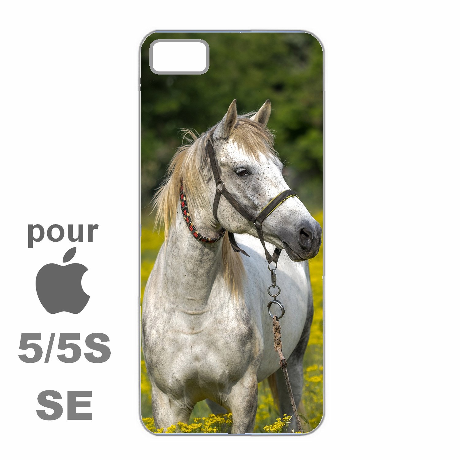 coque iphone 5 cheval silicone