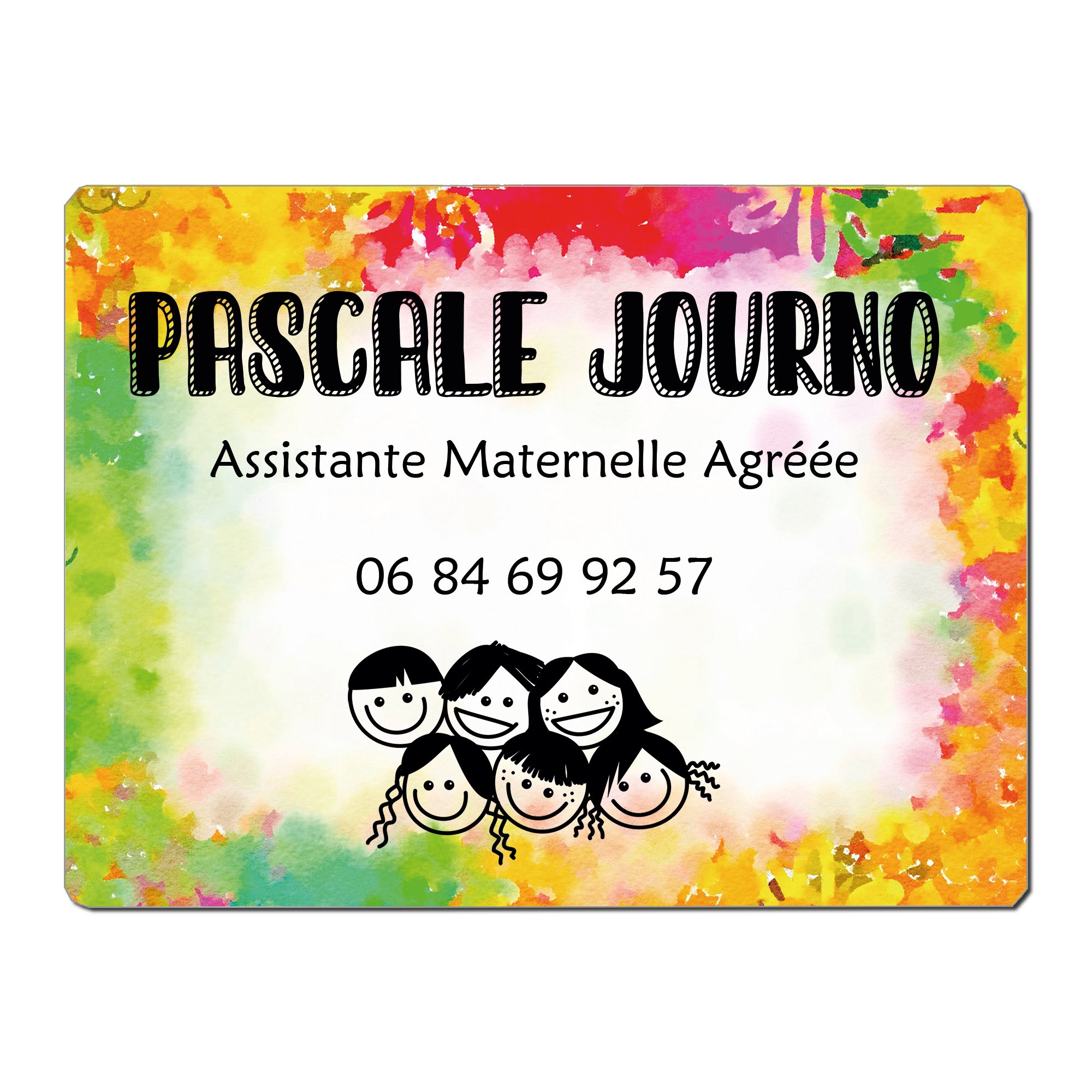 Plaque Professionnelle en Plexi pour Assistante Maternelle