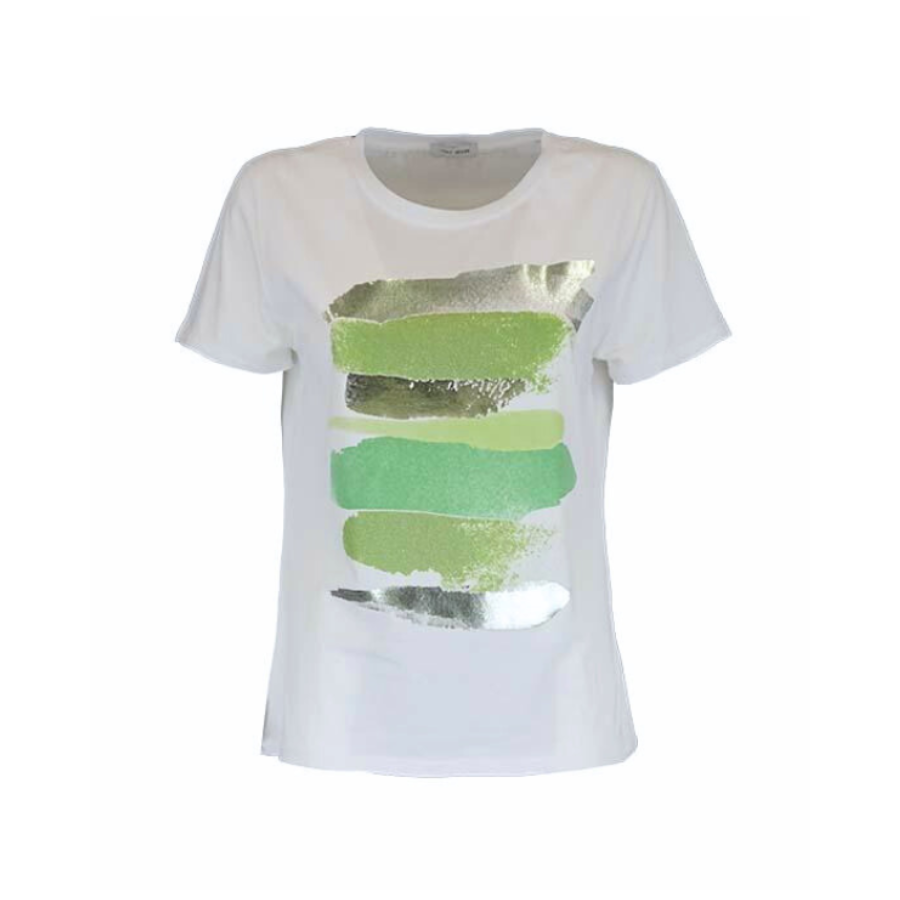 T-shirt trendy vert