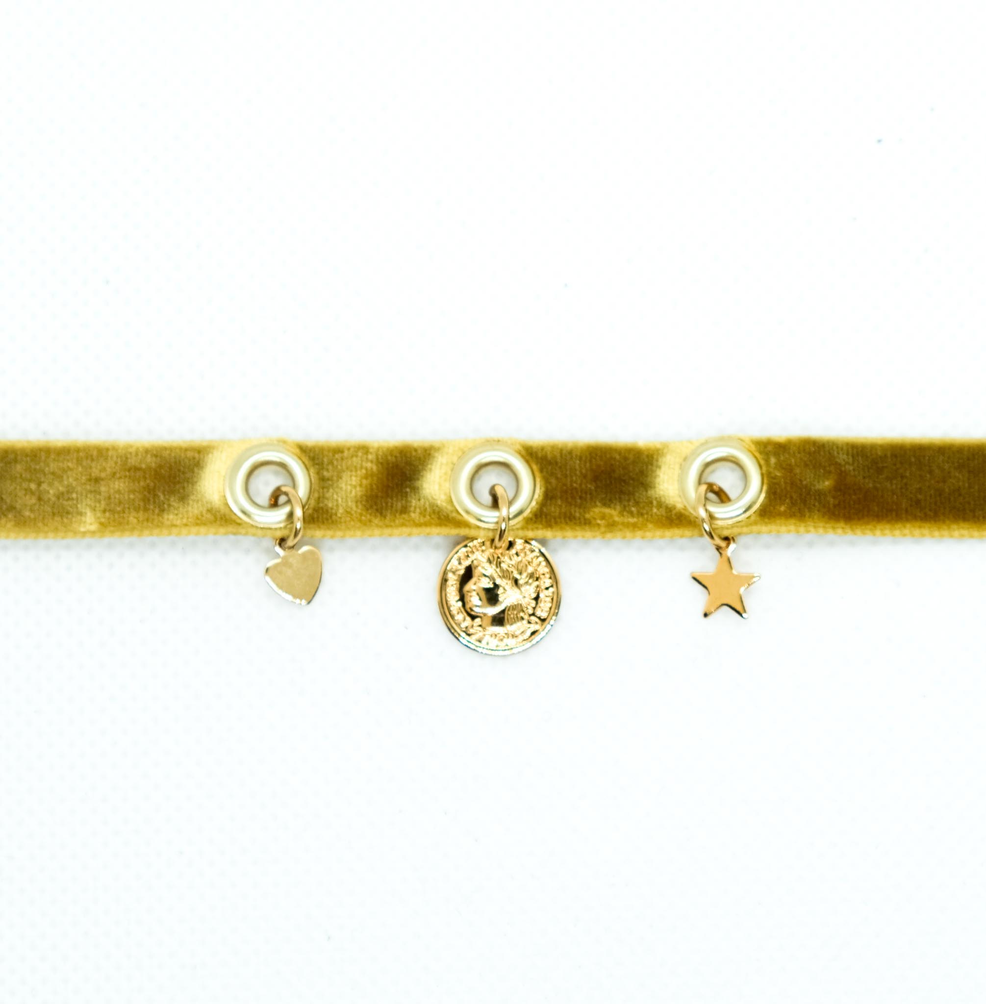 bracelet velour gold bis3-3