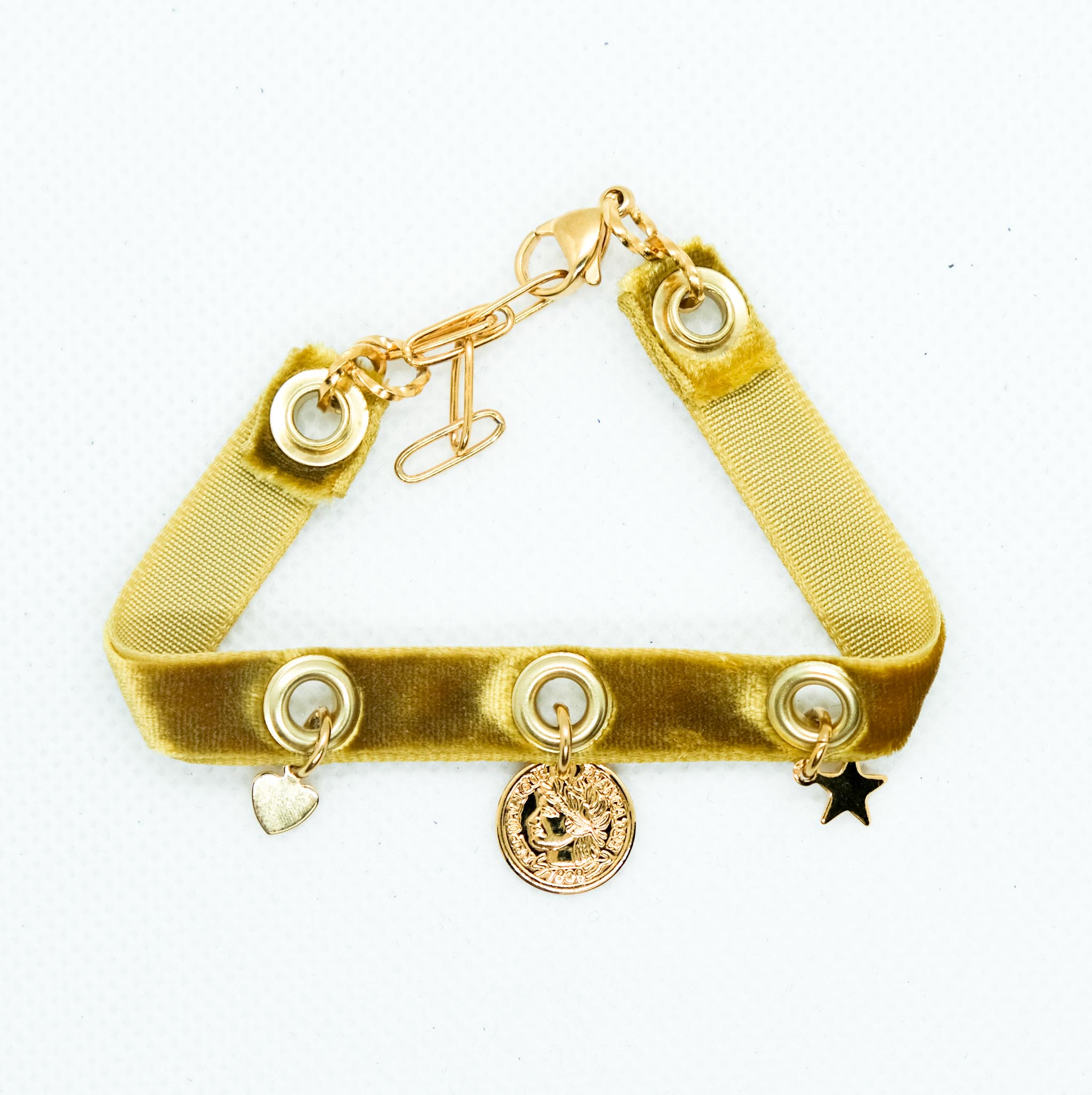 bracelet velour gold bis3-2