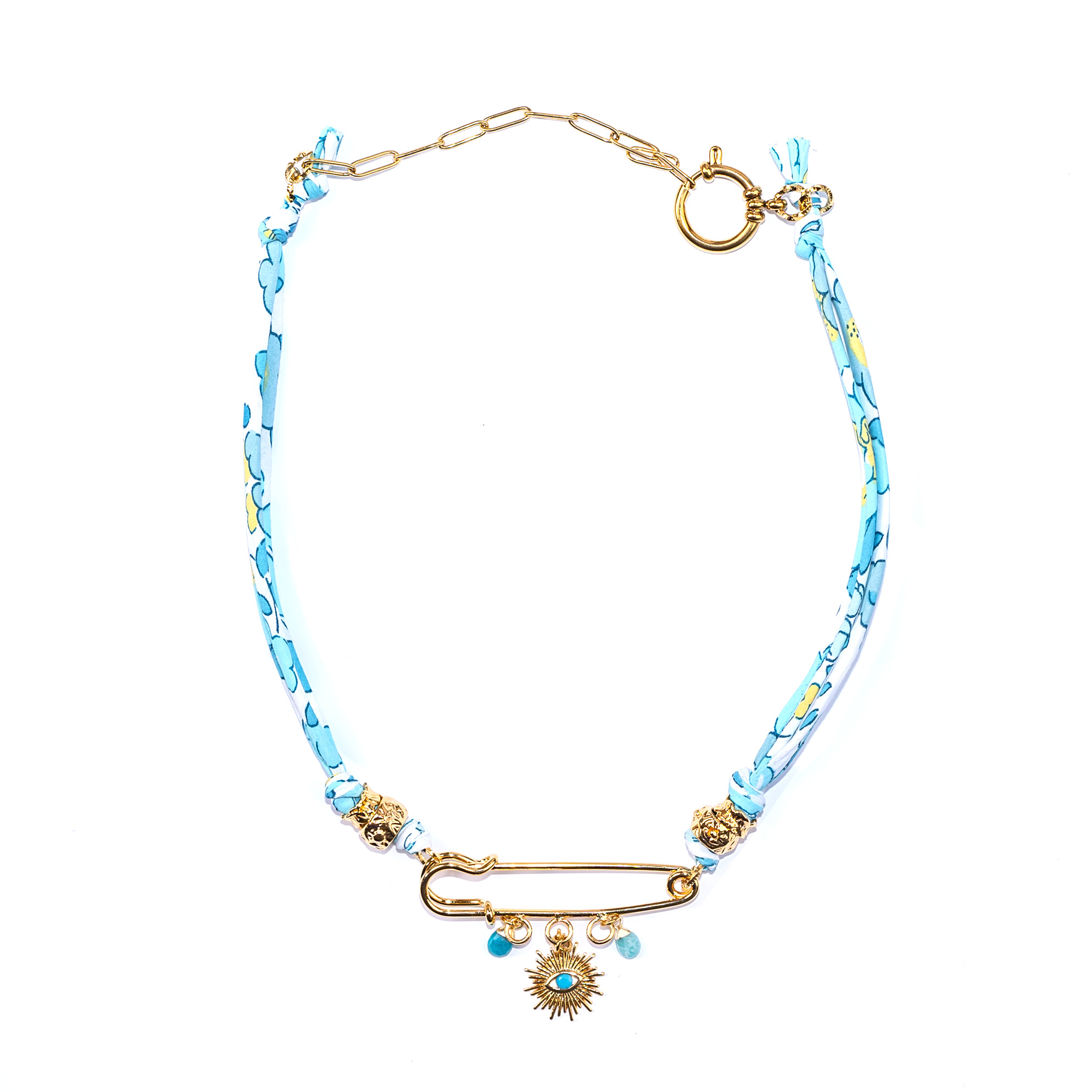 safety collier bleu ciel