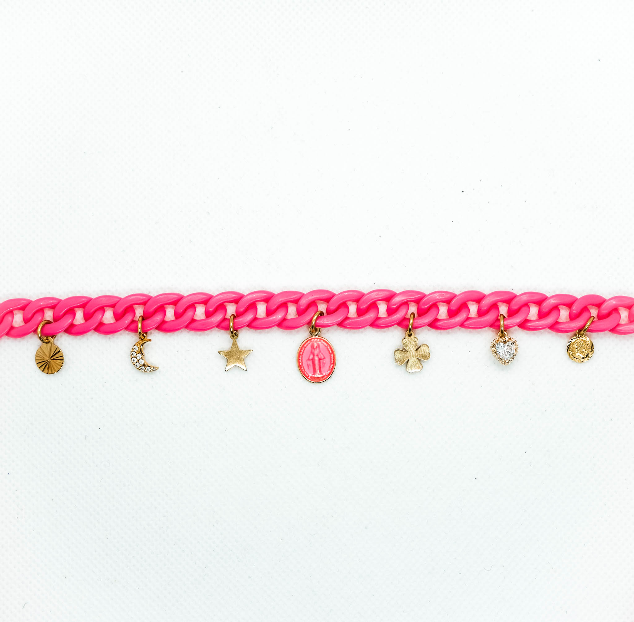 collier maille rose-1