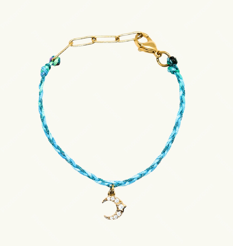 surfeur enfant bracelet lune