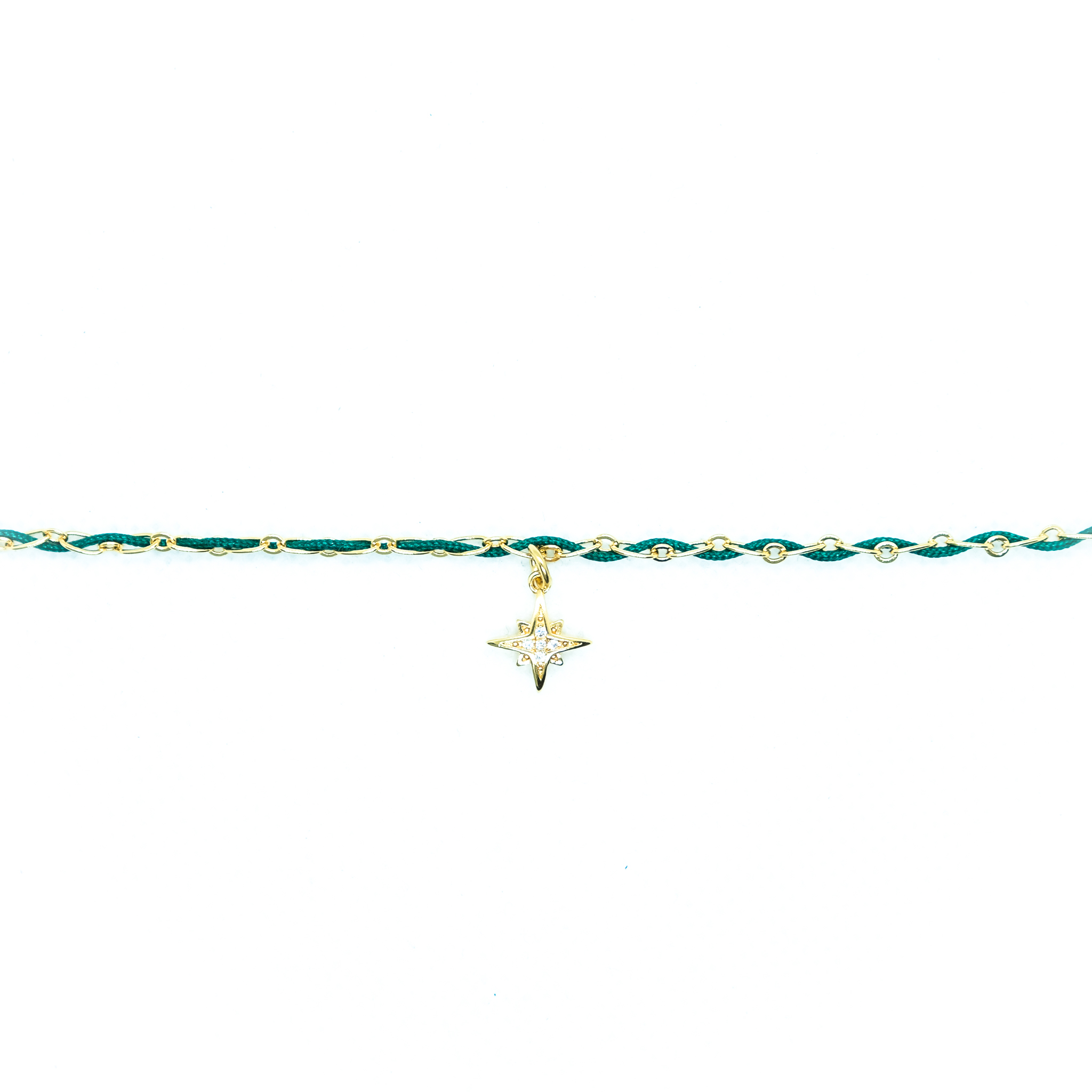BRACELET EMPREINTE VERT SAPIN