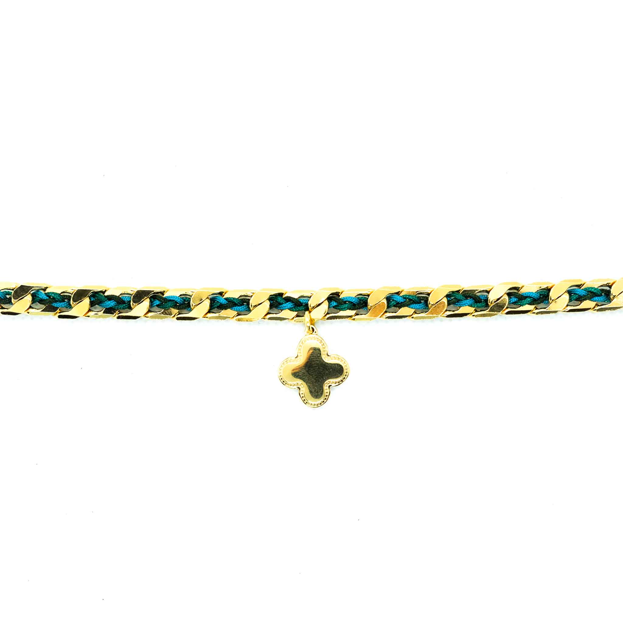 COLLIER COUTURE BLEU DE VERT