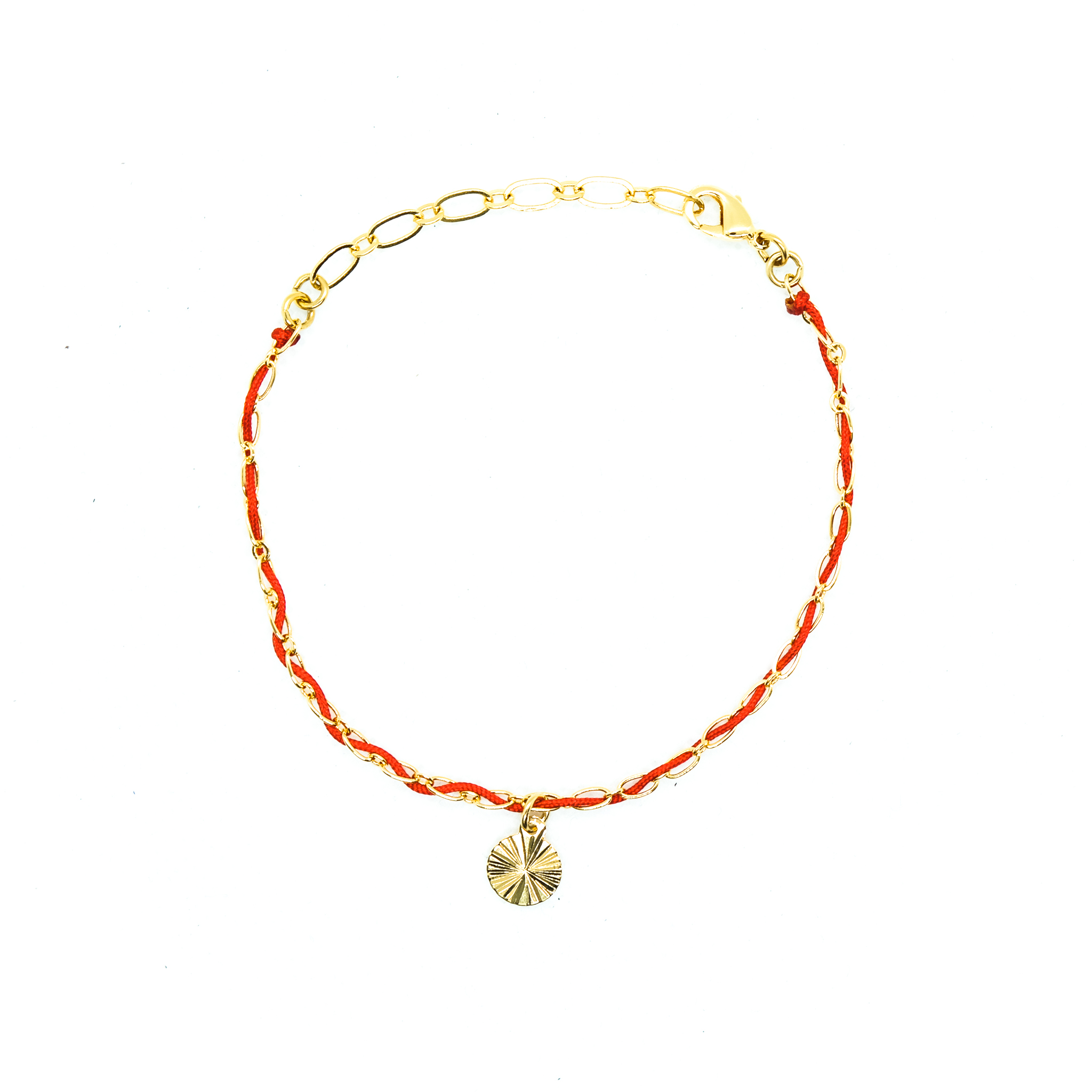 BRACELET EMPREINTE rouge corail