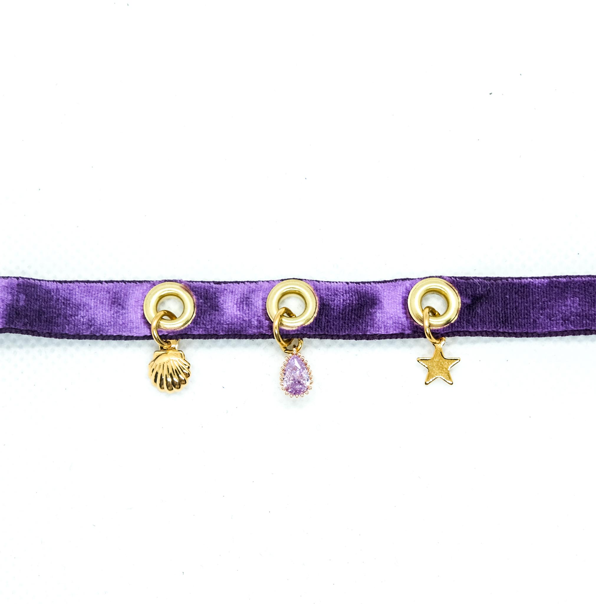 bracelet velour violet