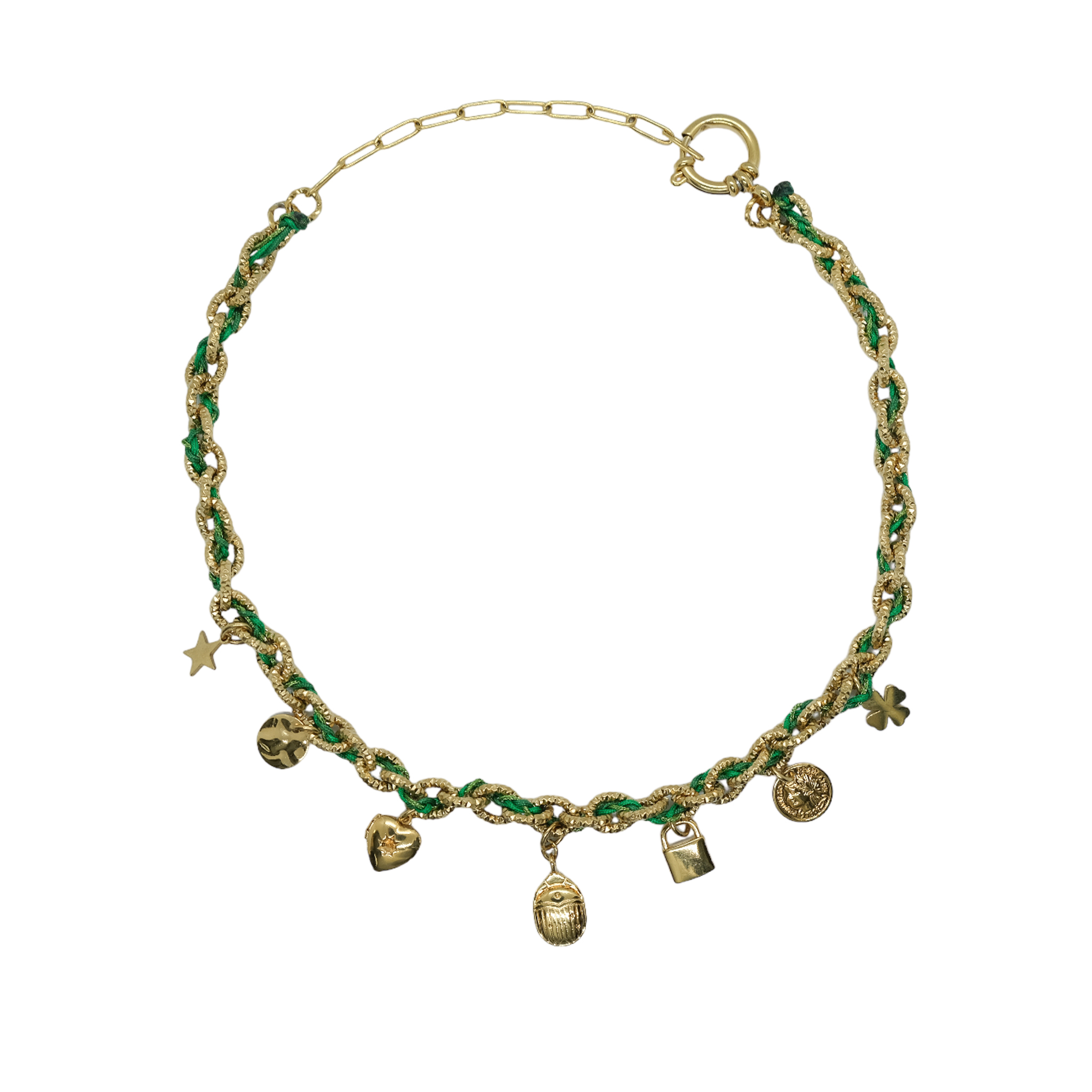 collier byzance vert