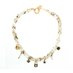collier maille crème