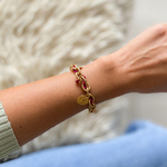 bracelet entrelacé rose-2