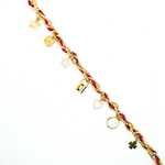 collier entrelace rose-1