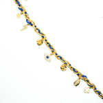 collier entrelace bleu-1