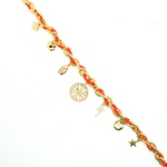 collier entrelace orange-1