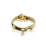 bracelet velour dore2