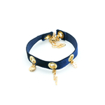 bracelet velour bleu nuit 3