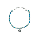 BRACELET BAPTEME BLEU TURQ