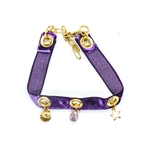 bracelet velour violet2
