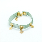 bracelet velour vert d'eau3