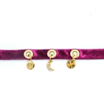 bracelet velour bordeau2