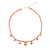 collier surfer orange fluo