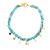 collier maille TURQUOISE