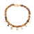collier maille marron