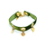 bracelet velour vert olive