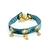 bracelet velour bleu canard3
