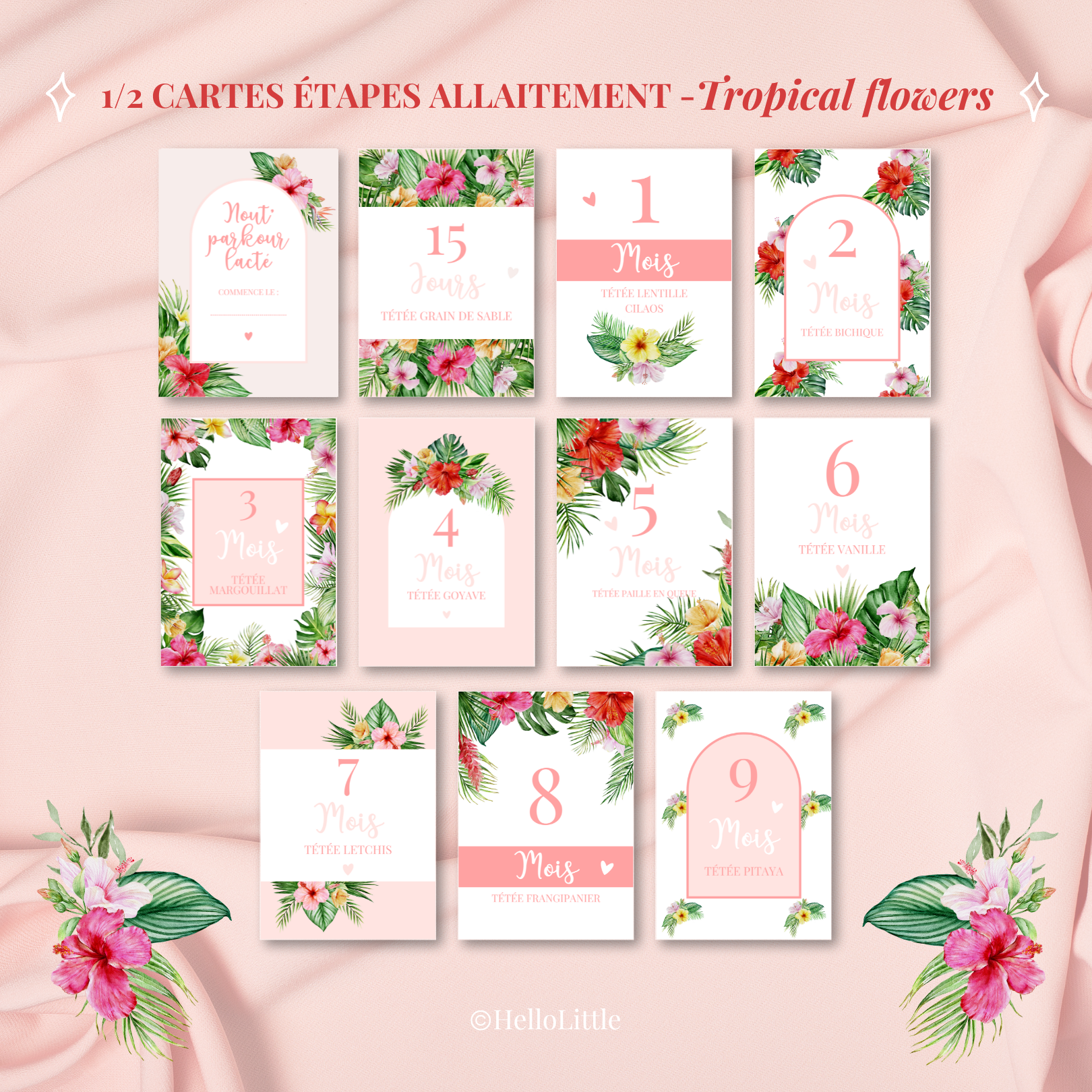 CE allaitement tropical flowers