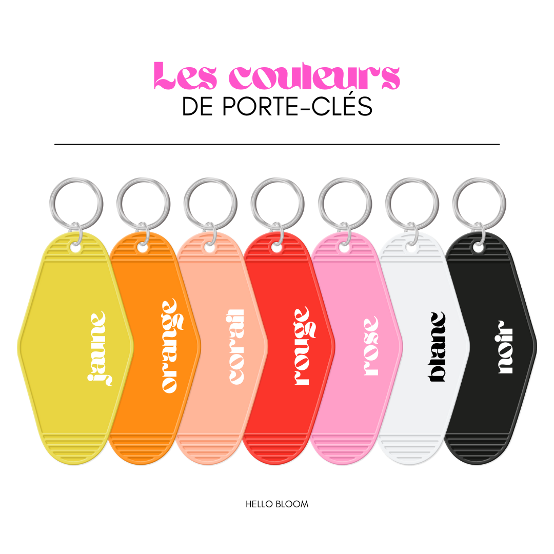 couleurs porte clés