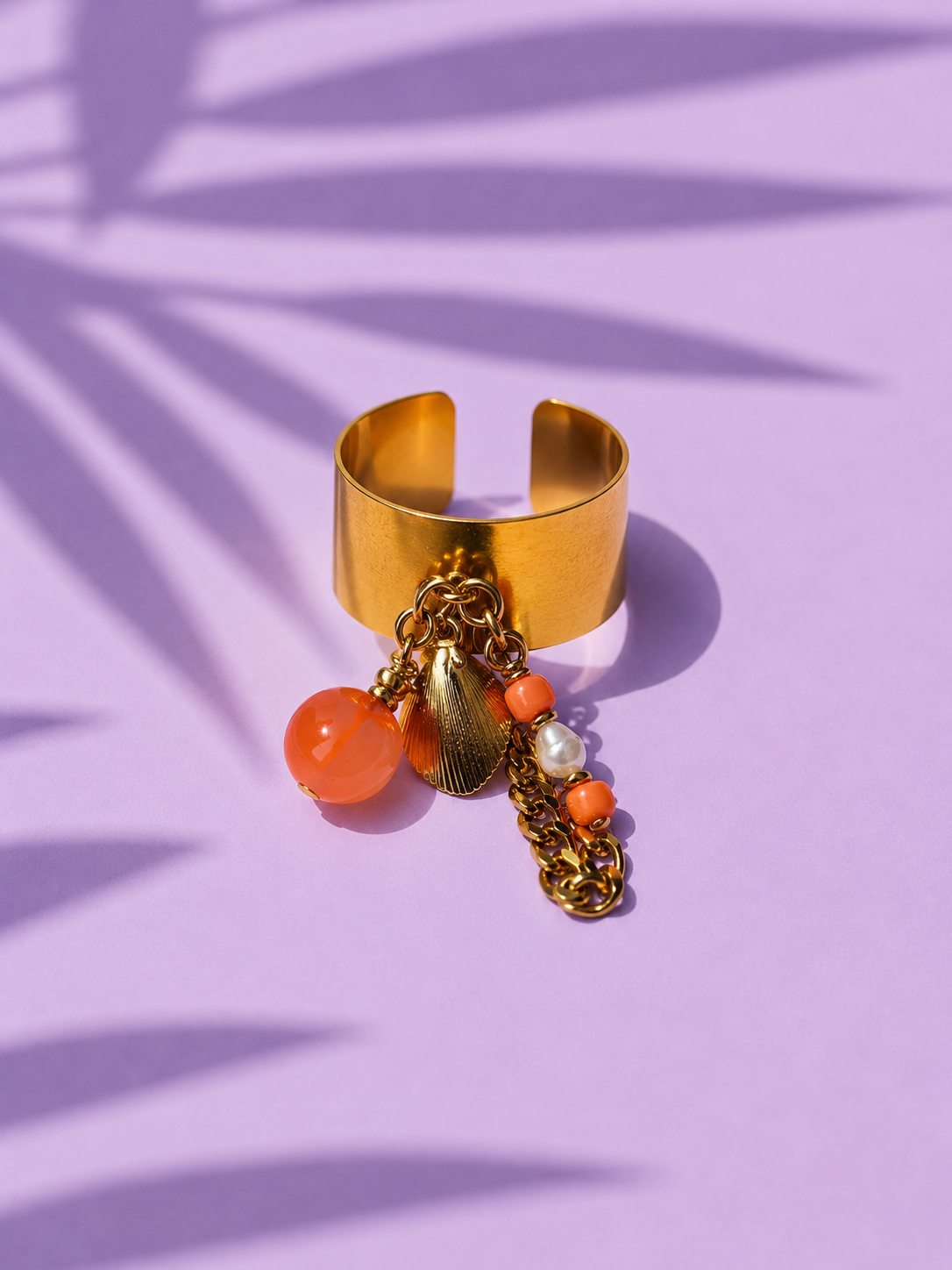 Orange bague
