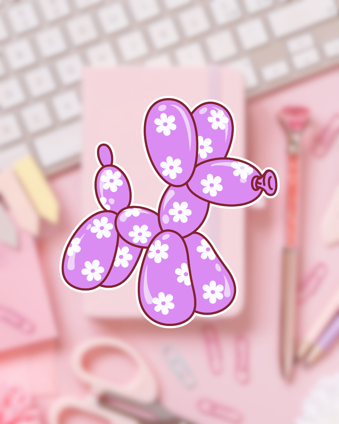 chien violet
