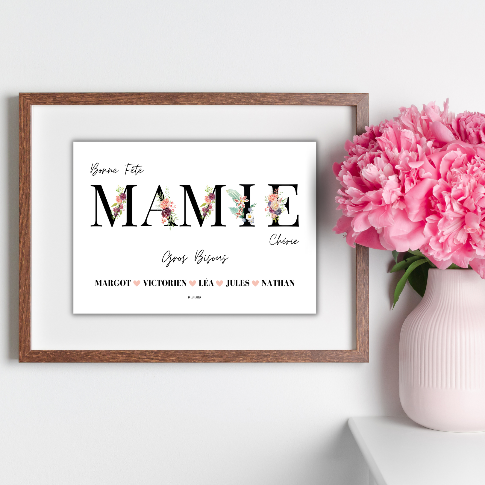 mamie lettre fleurie 2