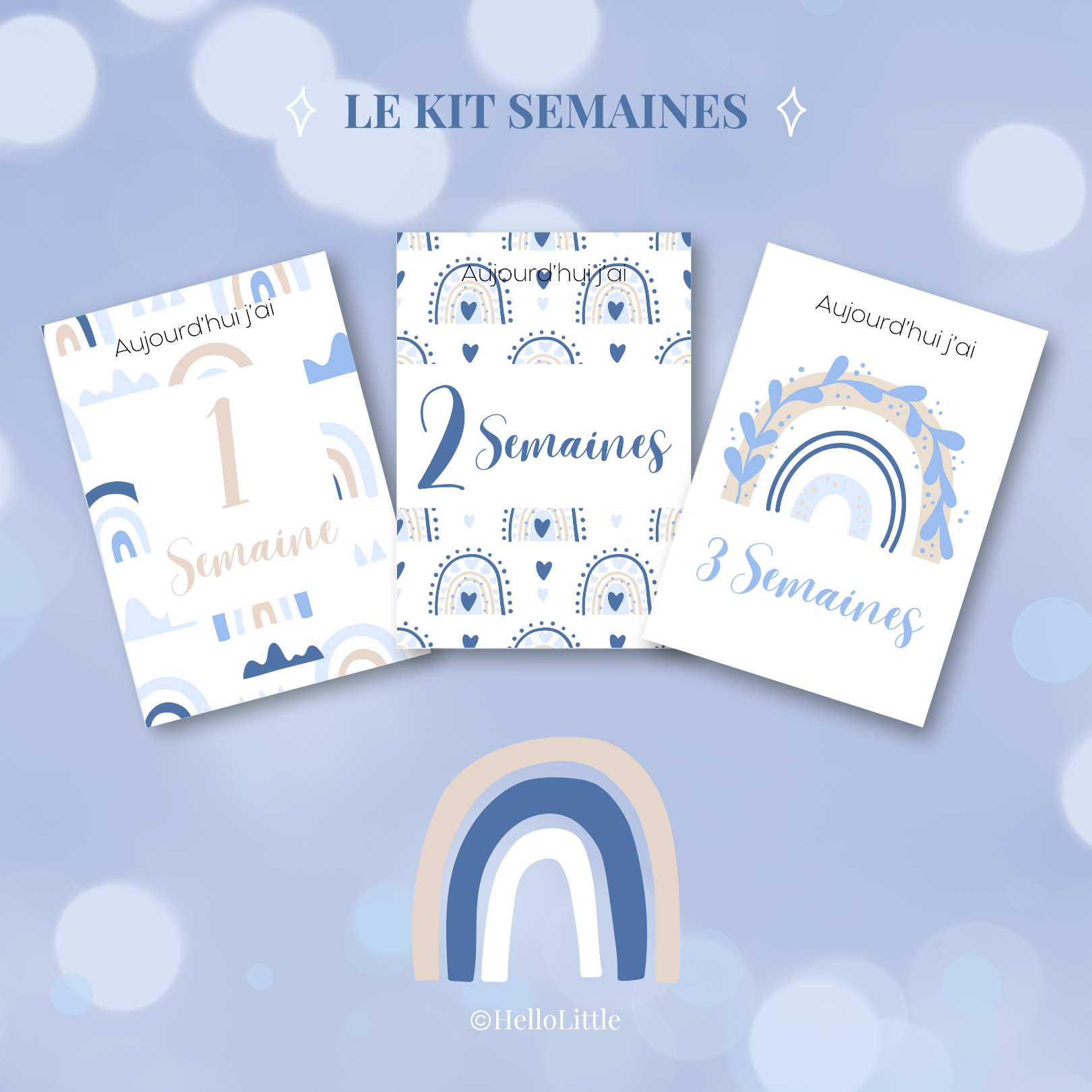 Kit semaines bleu