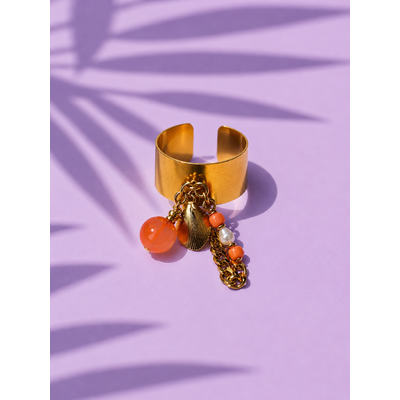 Orange bague